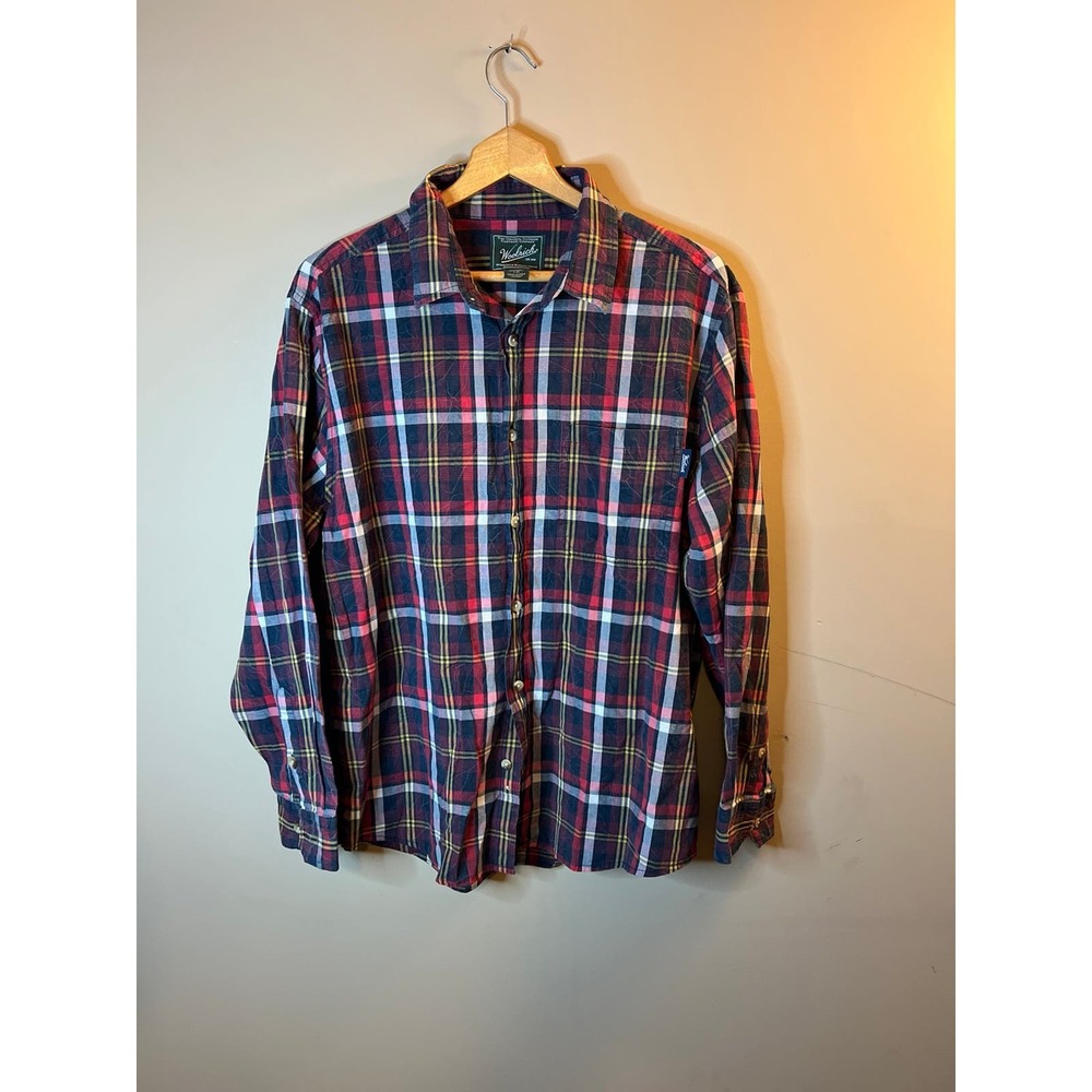 Woolrich Plaid Long Sleeve Shirt -‎ Mens Large